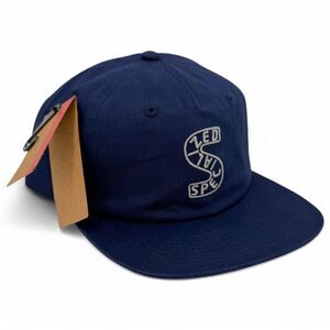 NEW Specialized S-Graphic 5-Panel Pinch Front Strapback Hat Deep Marine Blue